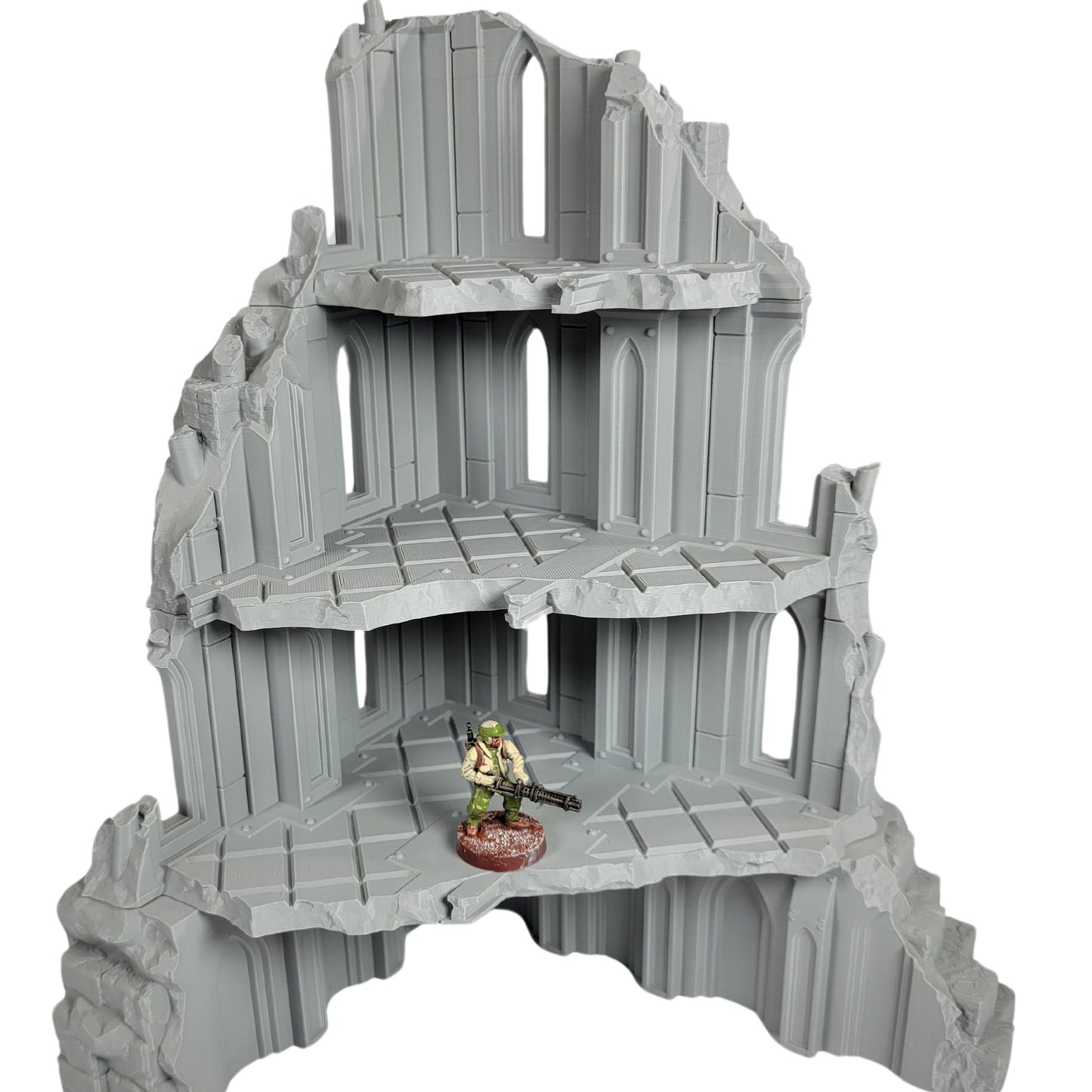 Divine Keep Set: Wargaming Terrain Ruins Fits Legion Sci-Fi Tabletop Terrain Set 40k 28mm Scale Building & Scatter Arc World