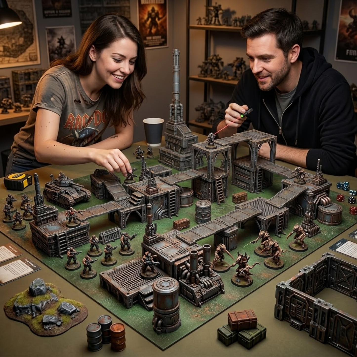 Modular Industrial Terrain: For Skirmish Sci-Fi Wargames - 28mm Scale