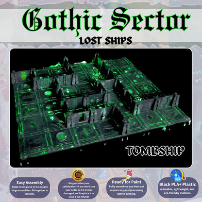 Boarding Action Kill Team Terrain: Modular Terrain for Tabletop Wargames & RPGs, Working Doors, Xenos Terrain, Sci Fi Floor Tiles