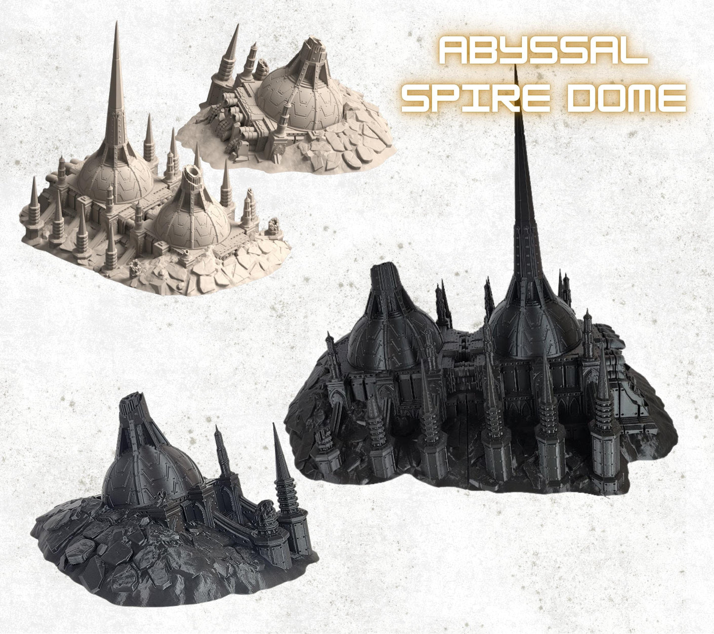 Abyssal Redeemer Terrain Set – Sci-Fi Gothic Crashed Flagship for 40k 10th Edition, 28mm Wargaming Scenery, and Tabletop Gaming Terrain