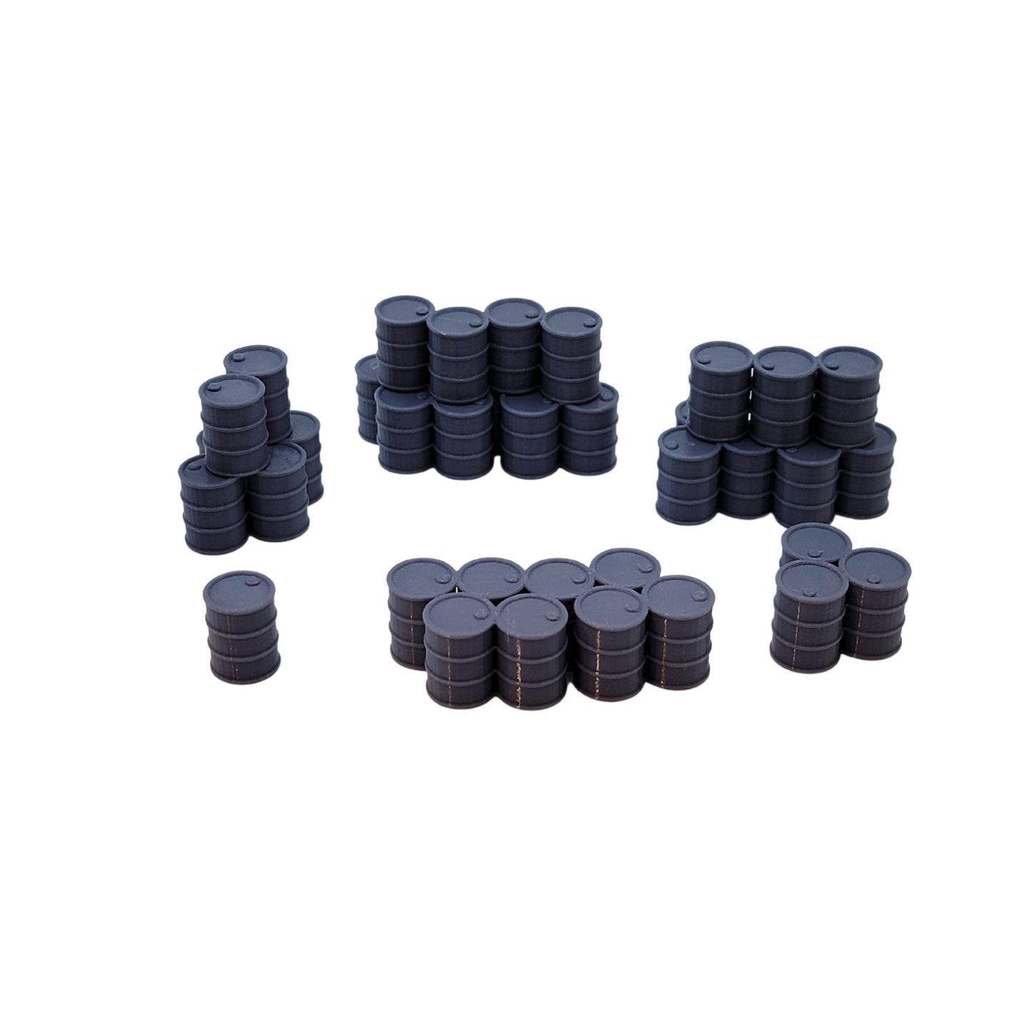 Unleash the Power of Ruins: Scatter Terrain Set of Barrels and Tires for Epic RPG & War Game Battles!