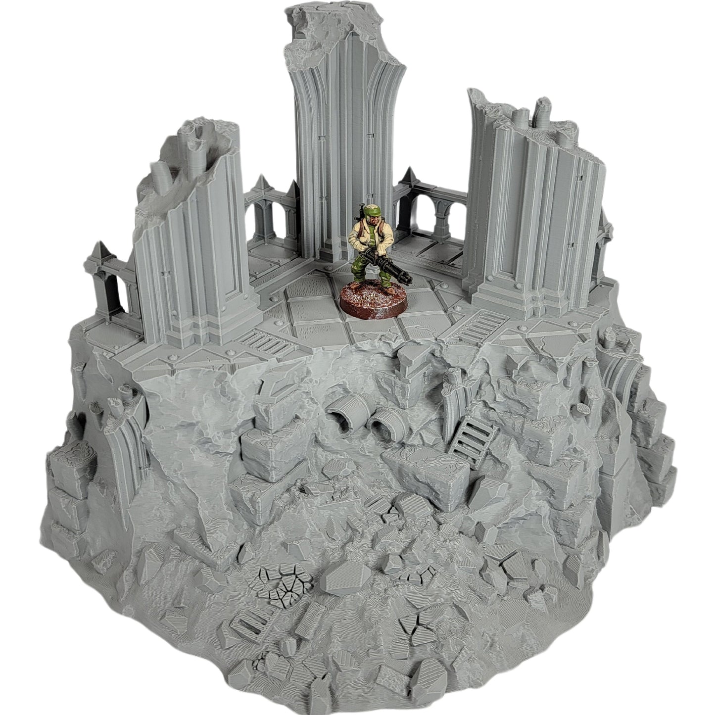 Divine Keep Set: Wargaming Terrain Ruins Fits Legion Sci-Fi Tabletop Terrain Set 40k 28mm Scale Building & Scatter Arc World