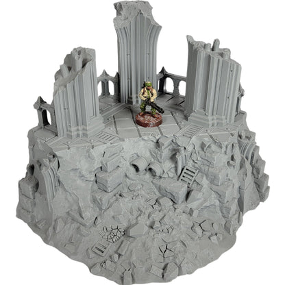 Divine Keep Set: Wargaming Terrain Ruins Fits Legion Sci-Fi Tabletop Terrain Set 40k 28mm Scale Building & Scatter Arc World