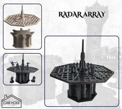 Sci-Fi Airfield Buildings – Control Tower, Ruins & Platforms for 28mm Wargames