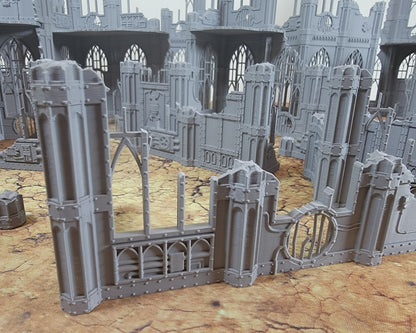 Gothic Sector Terrain Set. Enough Terrain for competitive tournament 2000 point game of 40k. 28mm Scale Building & Scatter Terrain
