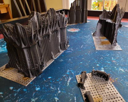 Dark Elf City Competitive Gaming Table 3D Printed Wargame Terrain Dark Eldar, Drukhari Themed Pariah Nexus Tournament Ready