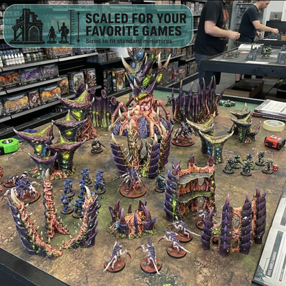 Alien Worlds Terrain Set - Assimilated Planet Tulipa for Sci-Fi Wargames and RPGs