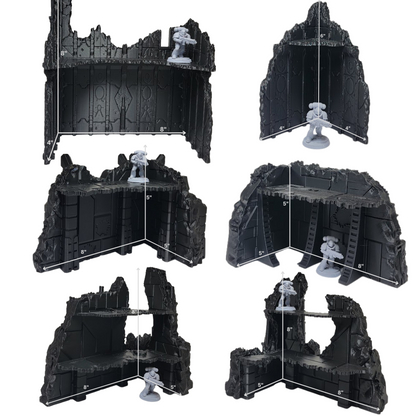 Complete Competitive Terrain – Tomb World Ruins w/ Scatter & Footprints for 44"×60" Tournament Boards (28‑32 mm)