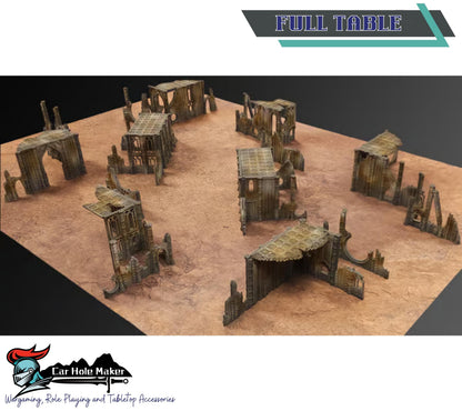 Ruins of Perdition – Gothic Sci-Fi Terrain Kit with Elevation, Walkways & Cover – Perfect for Full Table Competitive Play