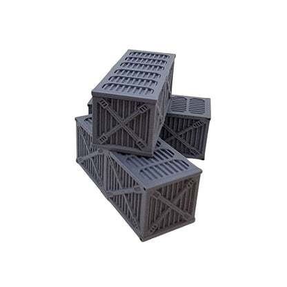 Scatter Shipping Container Set - Tabletop Terrain for Wargames, 3D-Printed, 28mm Scale