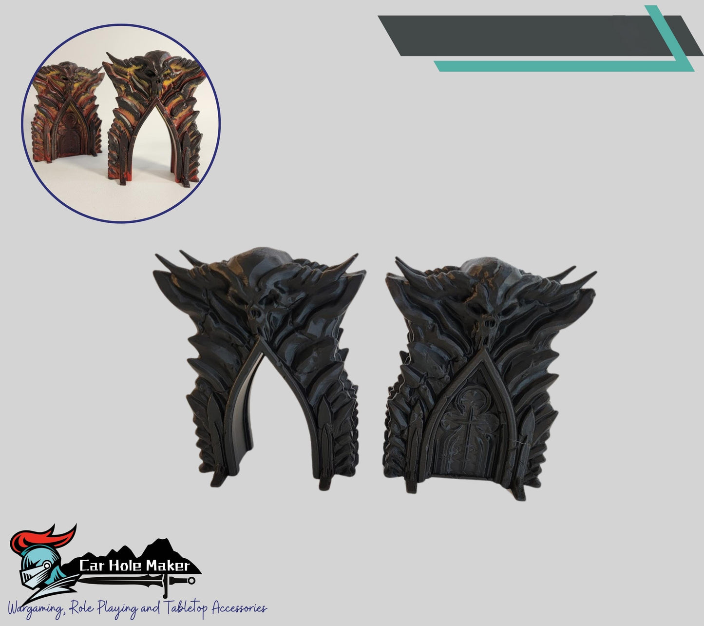 Modular Chaos Terrain – Hellish Ruins for Grimdark & Fantasy Skirmishes (28–32mm) with Immersive Gothic Style