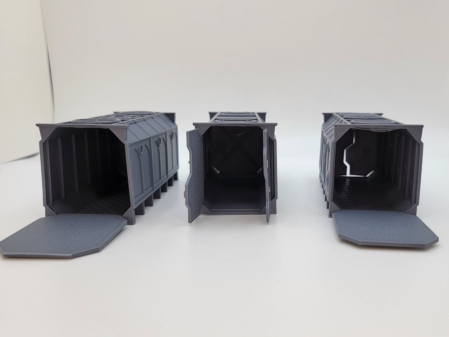 WARGAME SHIPPING CONTAINERS, Tabletop Terrain Gothic Sci-Fi Scatter Imperial Sector, Rpg & Wargame Scenery
