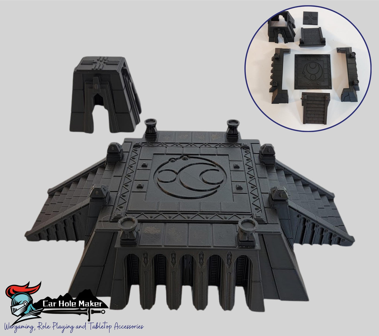 Modular Desert Terrain – Ruins, Arches & Temples for Fantasy Wargames, Tabletop RPGs, and Skirmish Play | Compatible with 28mm–32mm Minis