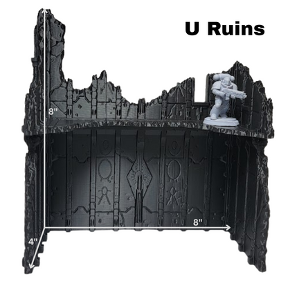 Complete Competitive Terrain – Tomb World Ruins w/ Scatter & Footprints for 44"×60" Tournament Boards (28‑32 mm)