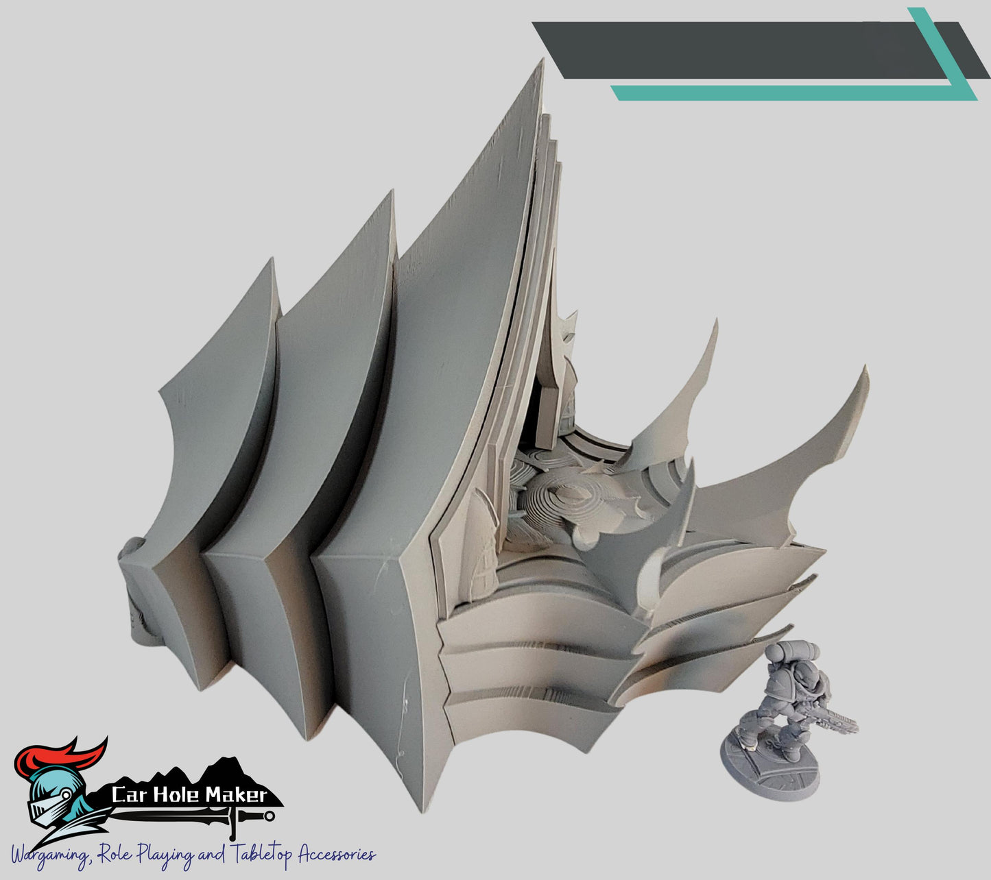 Platform of Screams Dark Elf City. Sci-Fi Wargaming terrain Turrets, Spires, Fortress, Webway Gates and Towers for your xenos battlefields.