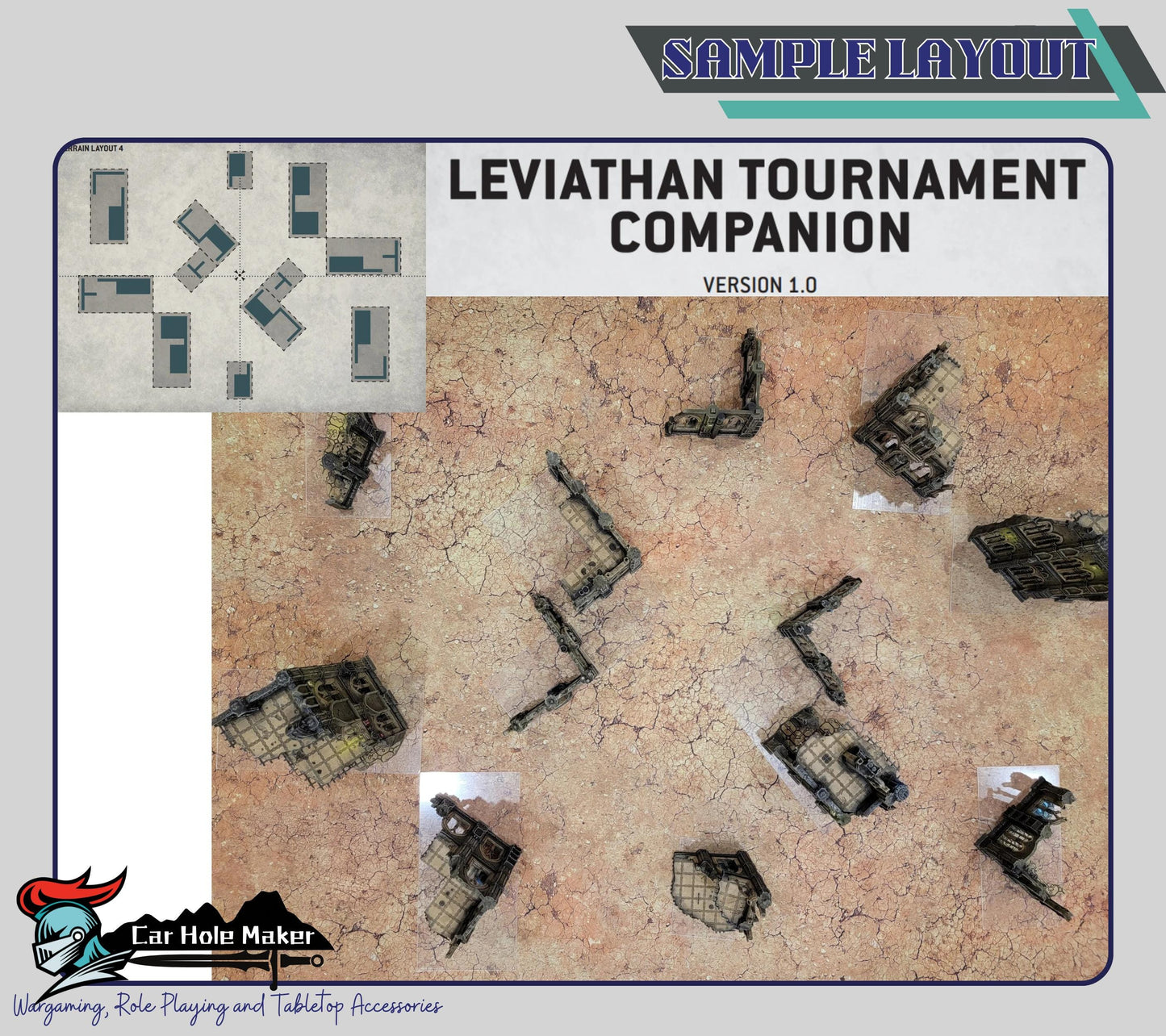 10th Edition Tournament Terrain Set – Modular Gothic Ruins for Competitive 28mm-32mm Sci-Fi Wargames & Grand Battles