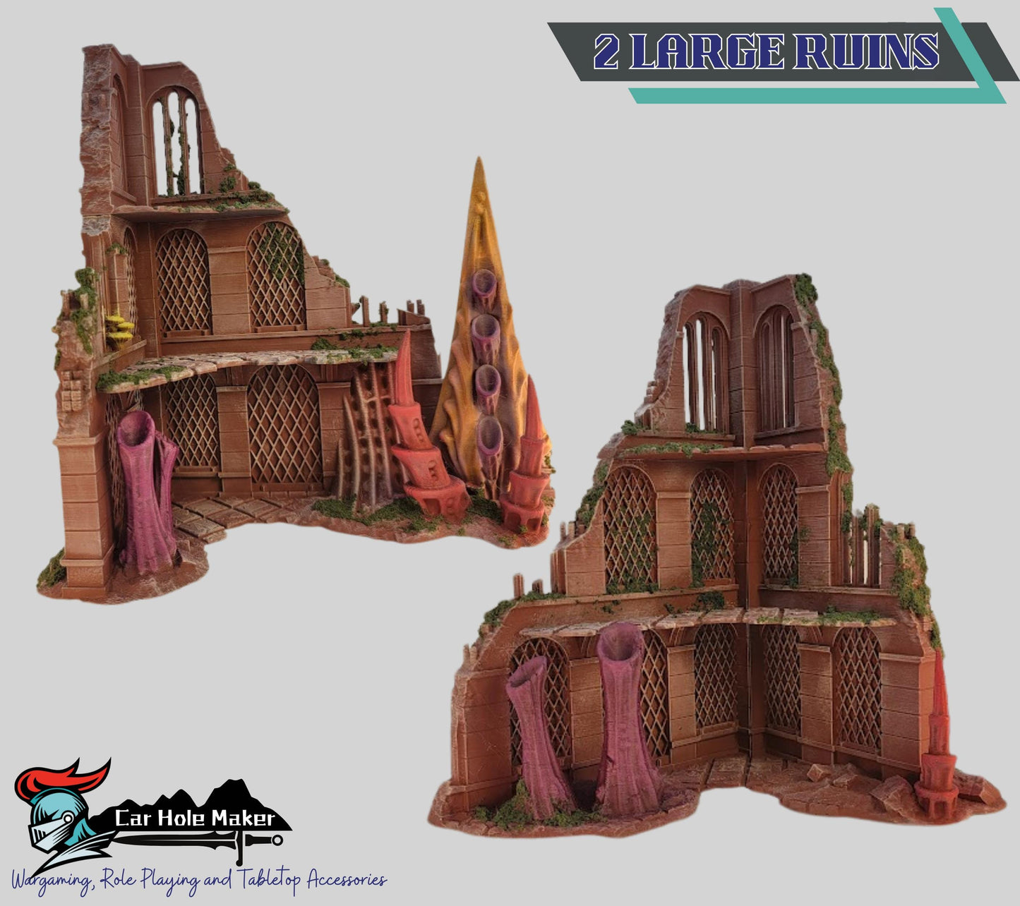 Alien-Infested Sci-Fi Ruins – Modular Terrain for 28mm-32mm Tabletop Wargames & RPGs