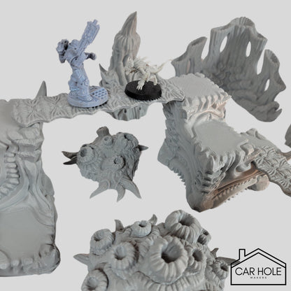 The Hive Kill Team Terrain – Xenos-Themed Alien Terrain Kit for 28mm Skirmish Missions and Tactical Bio-Play Environments