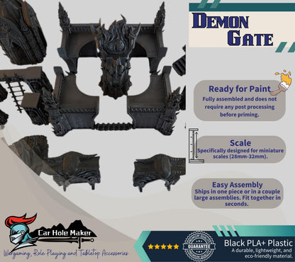 Modular Chaos Terrain – Hellish Ruins for Grimdark & Fantasy Skirmishes (28–32mm) with Immersive Gothic Style