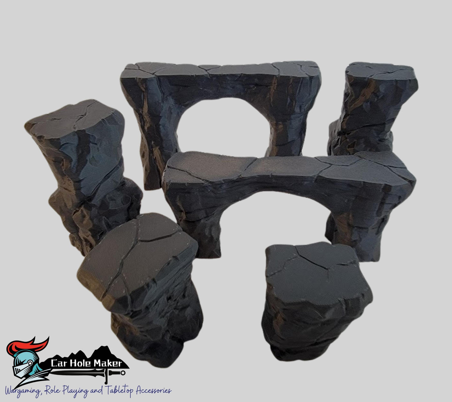 Modular Desert Terrain – Ruins, Arches & Temples for Fantasy Wargames, Tabletop RPGs, and Skirmish Play | Compatible with 28mm–32mm Minis