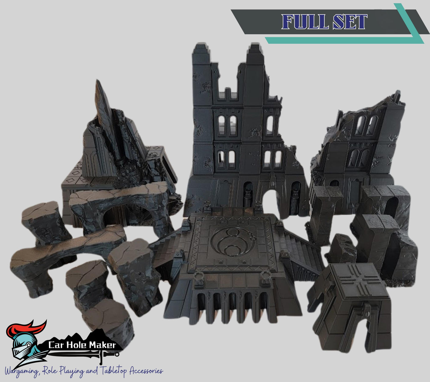Modular Desert Terrain – Ruins, Arches & Temples for Fantasy Wargames, Tabletop RPGs, and Skirmish Play | Compatible with 28mm–32mm Minis