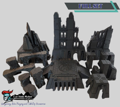 Modular Desert Terrain – Ruins, Arches & Temples for Fantasy Wargames, Tabletop RPGs, and Skirmish Play | Compatible with 28mm–32mm Minis