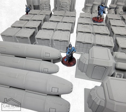 Star Wars Industrial Spaceport Scatter Terrain for 28mm Tabletop Games