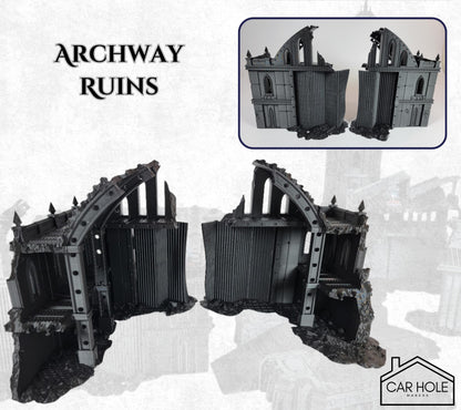 Sci-Fi Airfield Buildings – Control Tower, Ruins & Platforms for 28mm Wargames