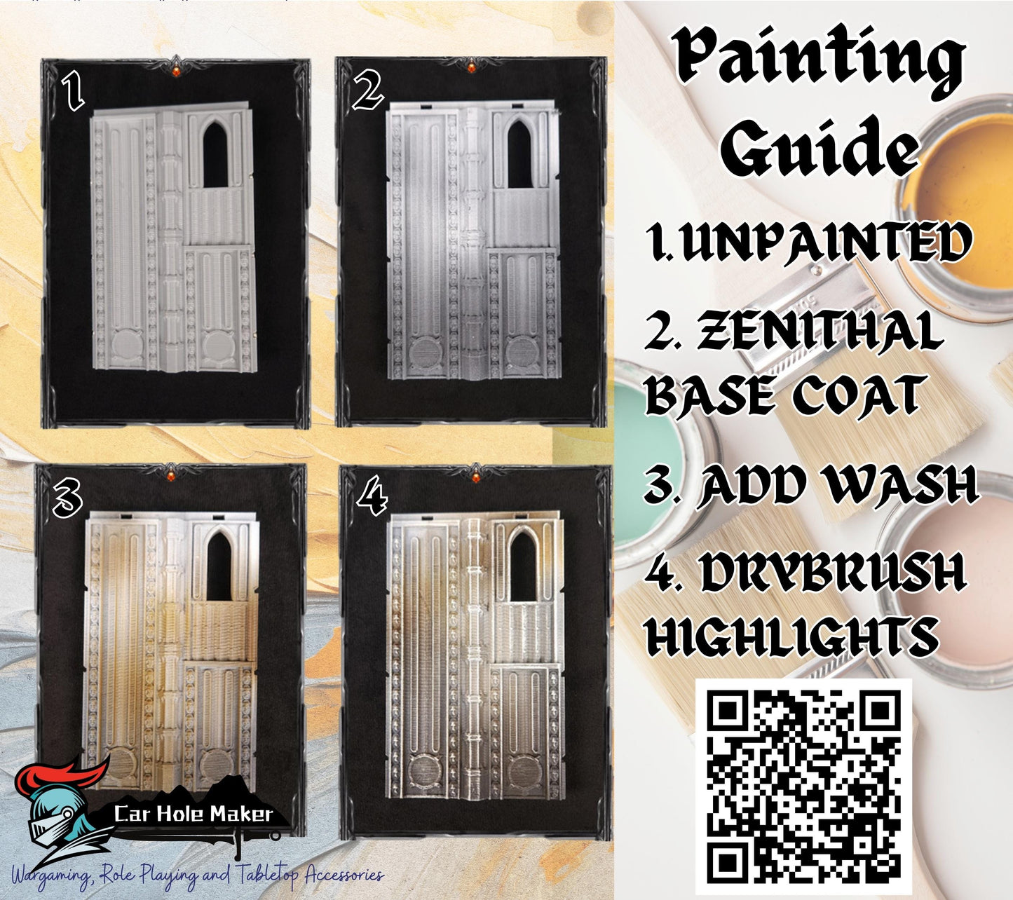 Ruins of Perdition – Gothic Sci-Fi Terrain Kit with Elevation, Walkways & Cover – Perfect for Full Table Competitive Play