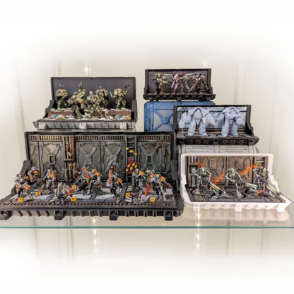 Modular Display & Transport Box – Shrine Crate Terrain for 28–40mm Miniatures