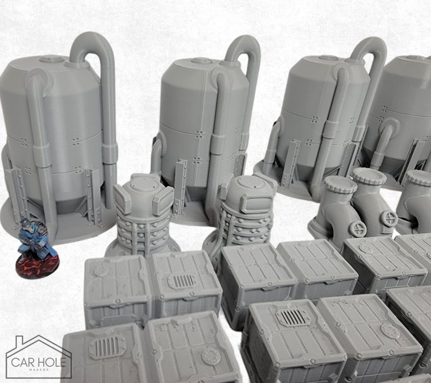 Star Wars Industrial Spaceport Scatter Terrain for 28mm Tabletop Games