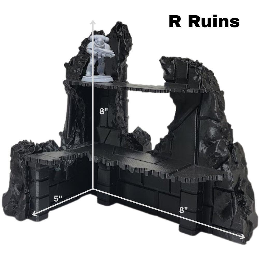 Complete Competitive Terrain – Tomb World Ruins w/ Scatter & Footprints for 44"×60" Tournament Boards (28‑32 mm)