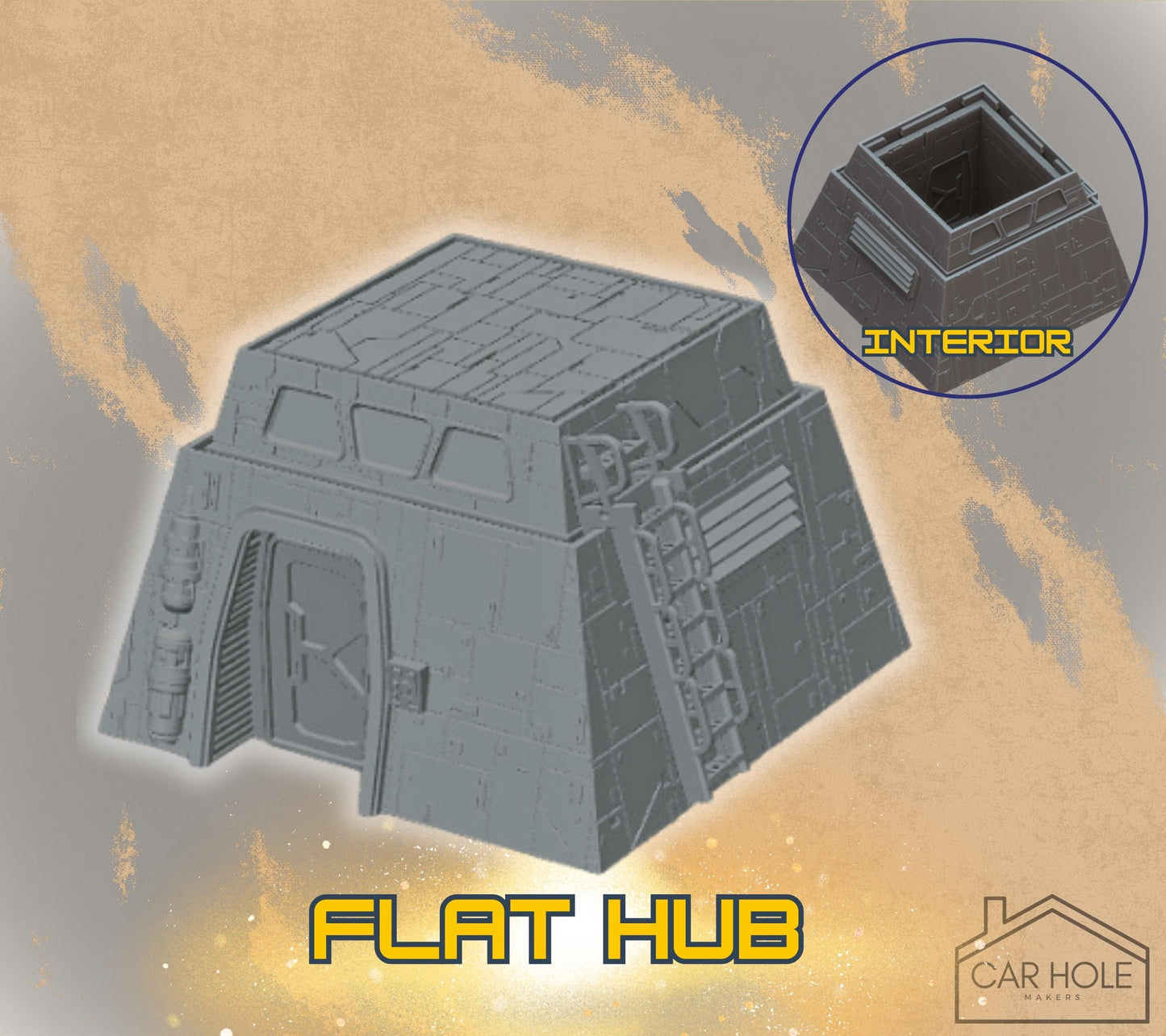 Sci-Fi Outpost Terrain Set – Modular Buildings and Elevated Walkways for Narrative & Competitive Play