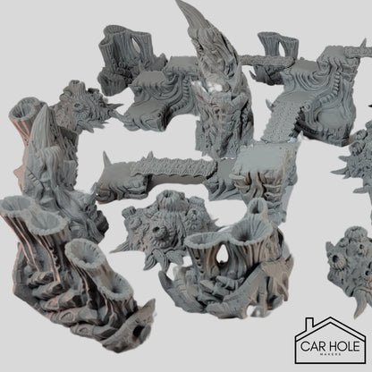 The Hive Kill Team Terrain – Xenos-Themed Alien Terrain Kit for 28mm Skirmish Missions and Tactical Bio-Play Environments