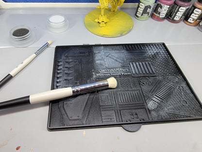 Dry Brush Palette and Wet Palette Combo used for dry brushing 40k miniatures, slap chop speed painting or painting large vehicles and tanks