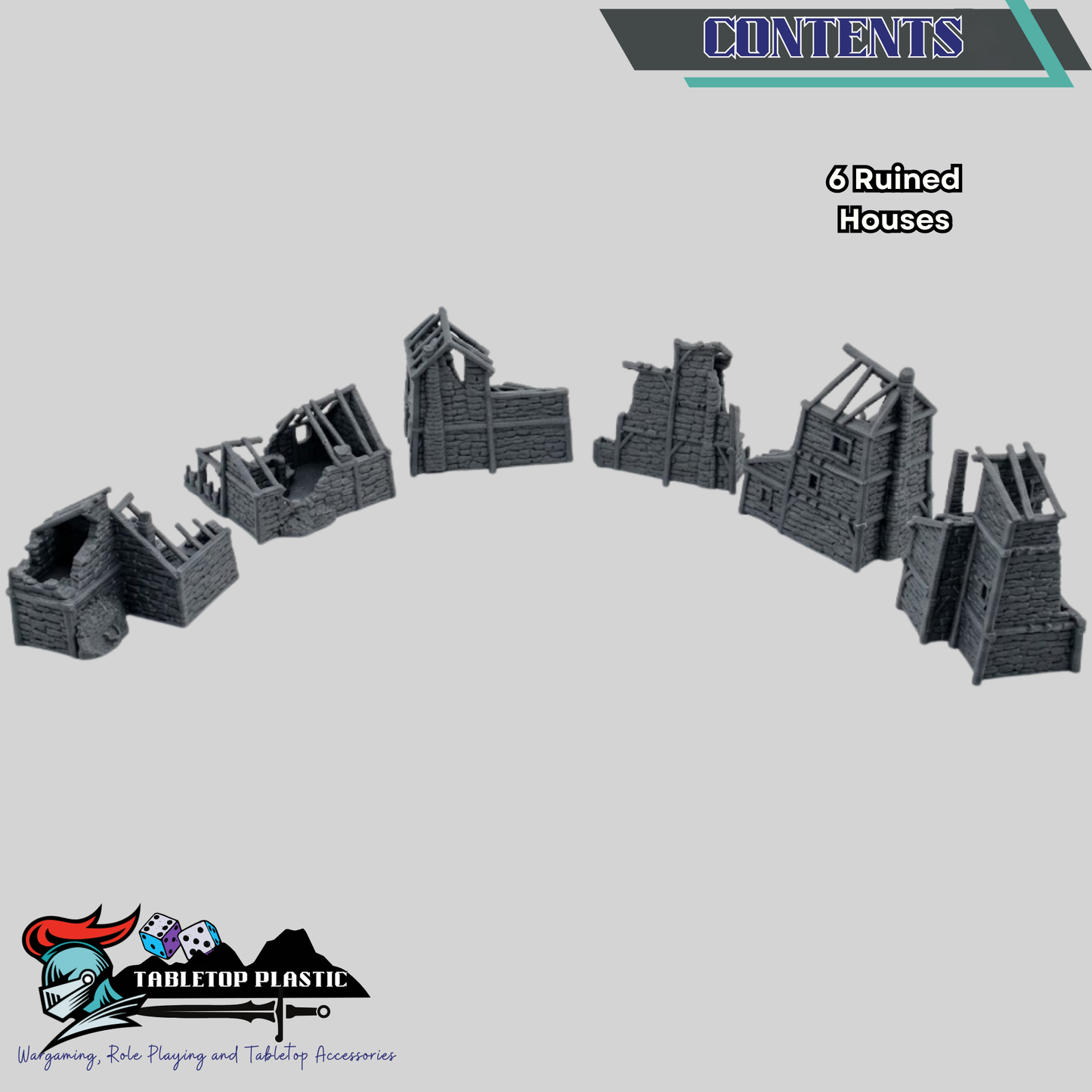 Accursed City Ruined Medieval Cottages