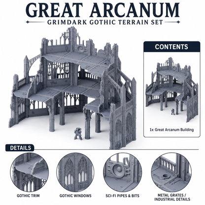 Great Arcanum Gothic Sector - Wargaming Terrain 28mm Ruins