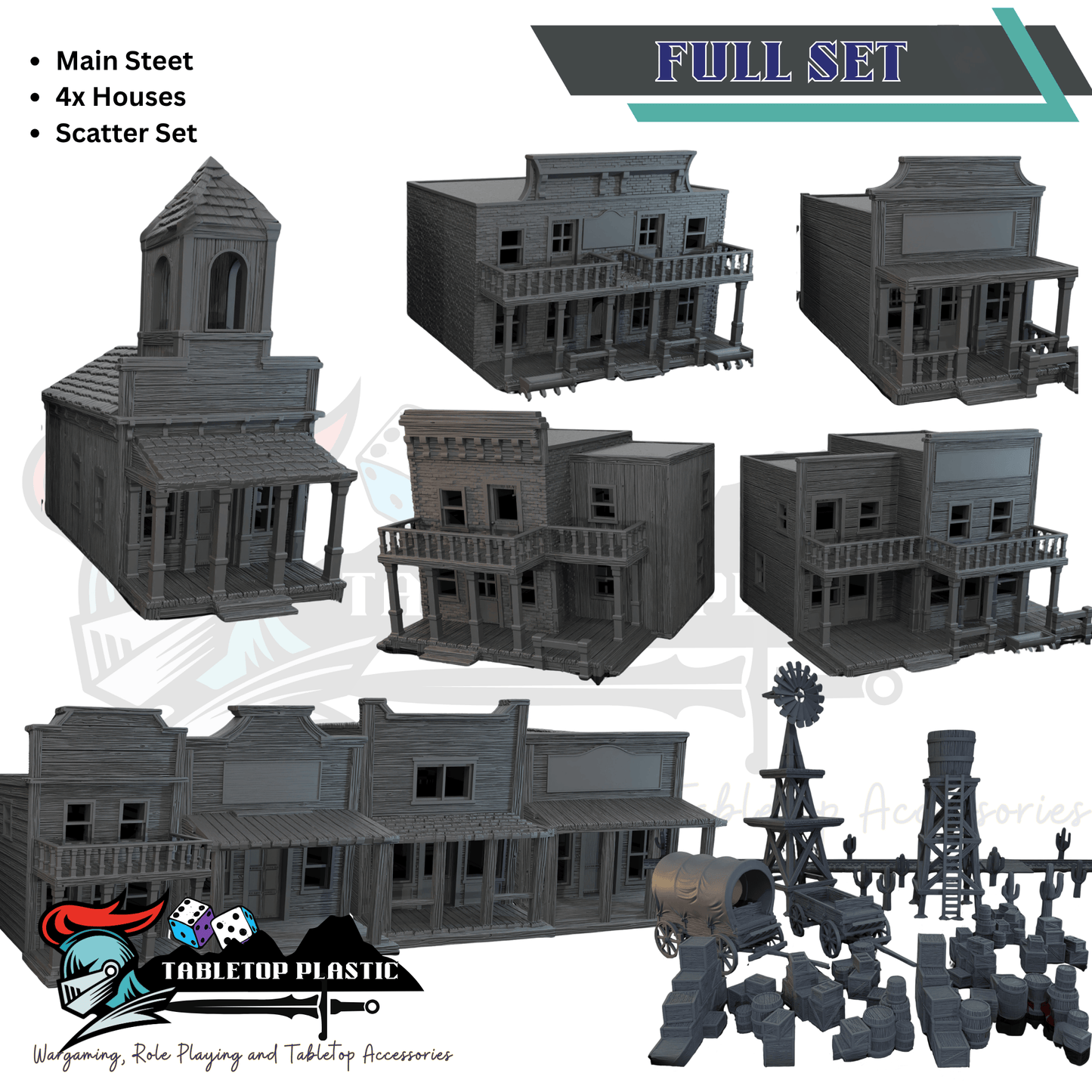Dreadwood Frontier: Climbable Rooftops & Dense Cover - Malifaux 4E Terrain
