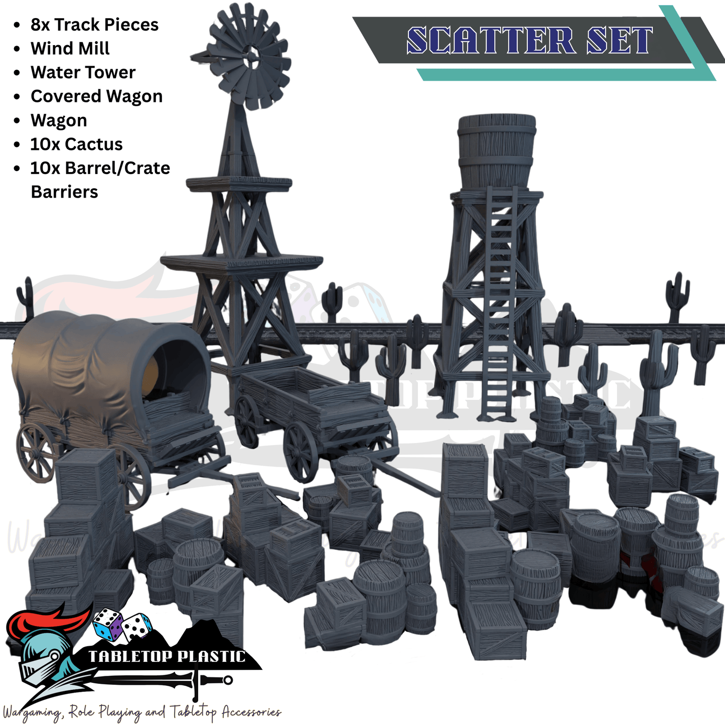 Dreadwood Frontier: Climbable Rooftops & Dense Cover - Malifaux 4E Terrain