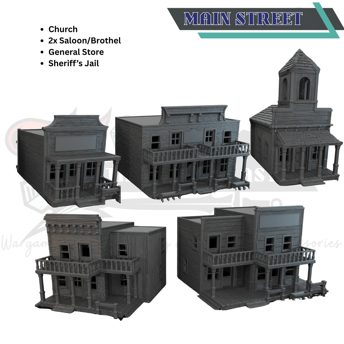 Dreadwood Frontier: Climbable Rooftops & Dense Cover - Malifaux 4E Terrain