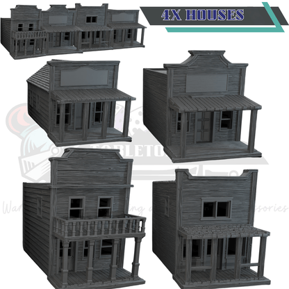 Dreadwood Frontier: Climbable Rooftops & Dense Cover - Malifaux 4E Terrain