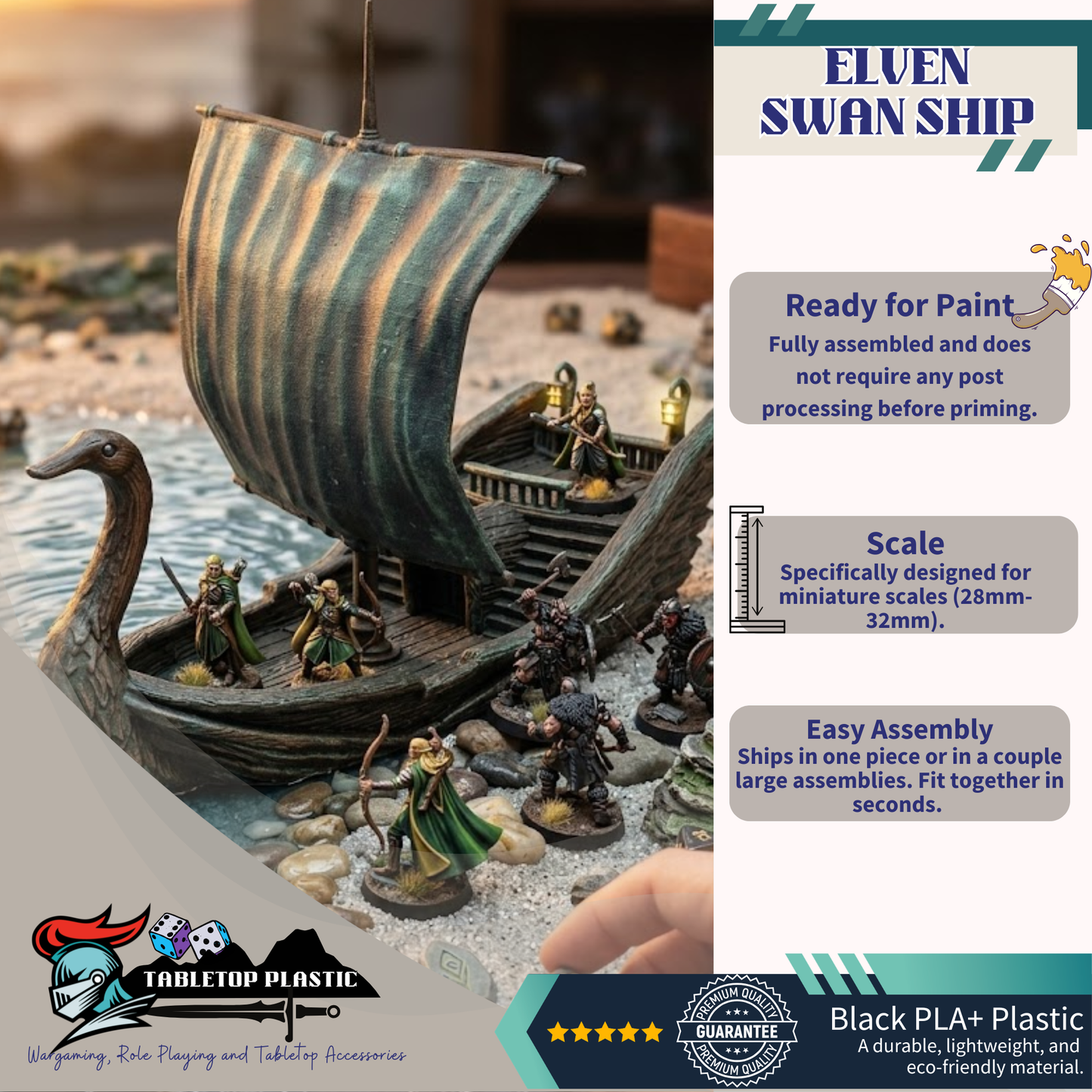 Aelthirion Elven Swan Ship