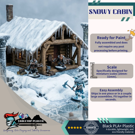 Frostveil Snowy Cabin