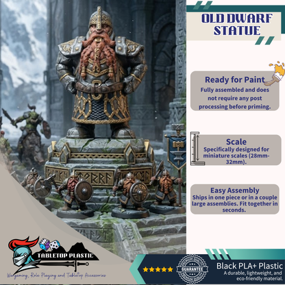 Karak Varnok Old Dwarf Statue