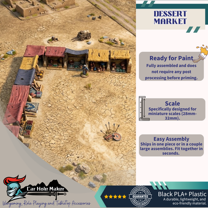 Desert Market Stalls Terrain Set