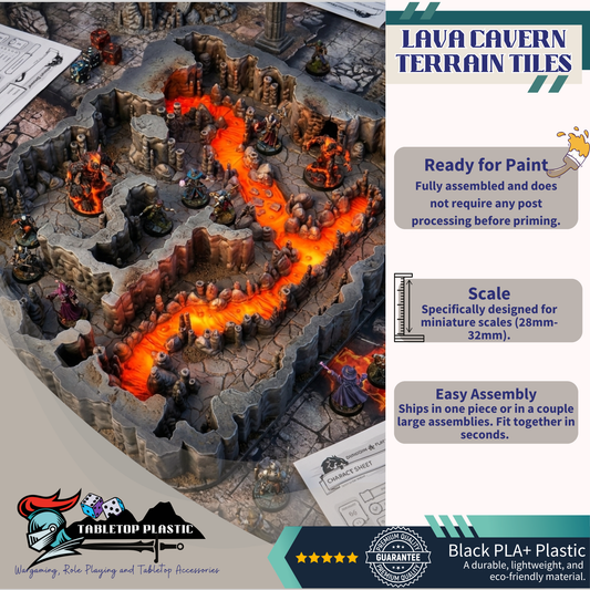 Cinderwake Lava Cavern Terrain Tiles