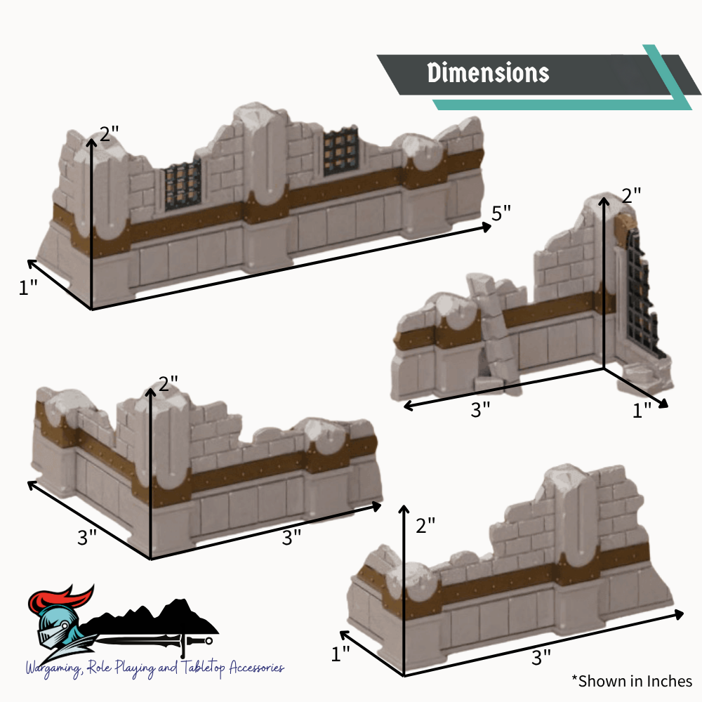 Fallen Bastion: Ruined Corners Set – Low Cover Terrain for 28mm Wargames