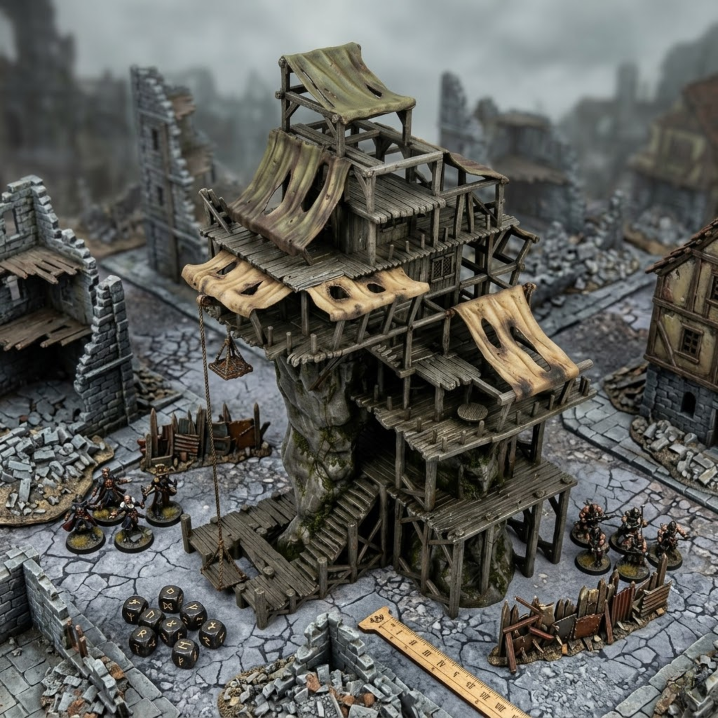 Accursed City Slum Community Building
