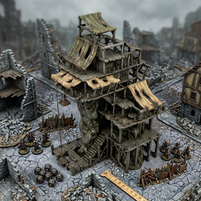 Accursed City Slum Community Building