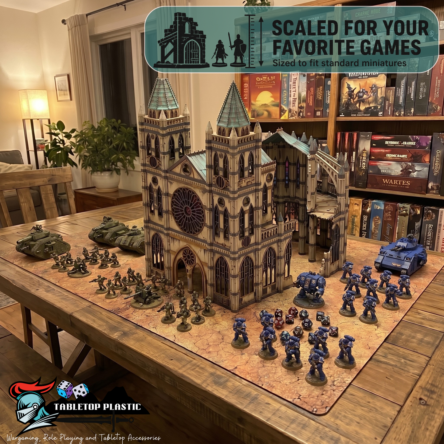 Grand Cathedral Gothic Sector - Wargaming Terrain 28mm Ruins